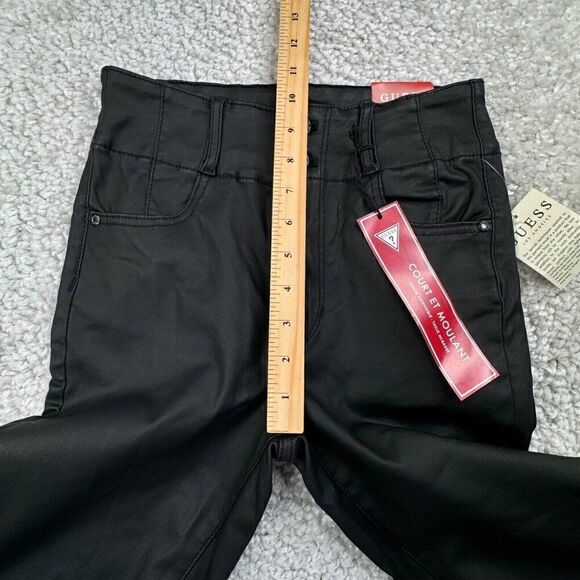 Guess Salma High Rise Corset Skinny Pant Black NEW - Picture 9 of 10